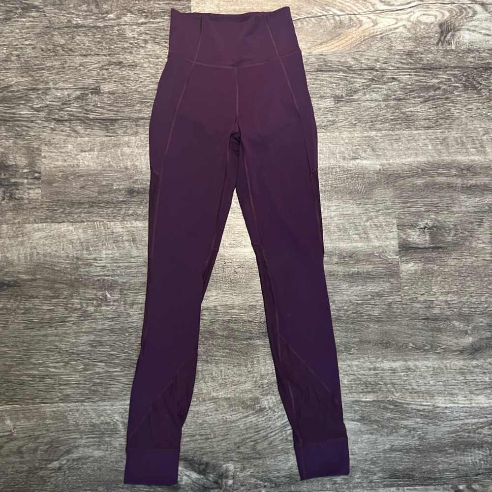 Lululemon ultra high waist mesh leggings.